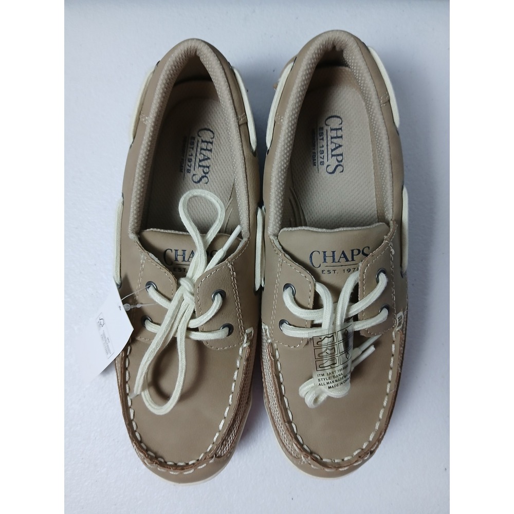 Chaps Dana Womens Boat Shoes Tan Mesh Memory Foam Loafers 1966930 Size 6.5 NEW - Picture 4 of 10